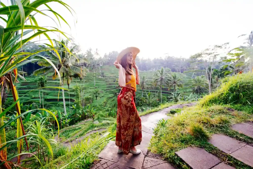 Une femme seule à Bali